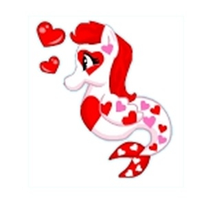 Red Heart Hippocamp Seapony